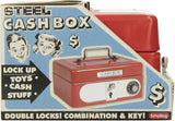 Locking Cash Box Red 1 EA